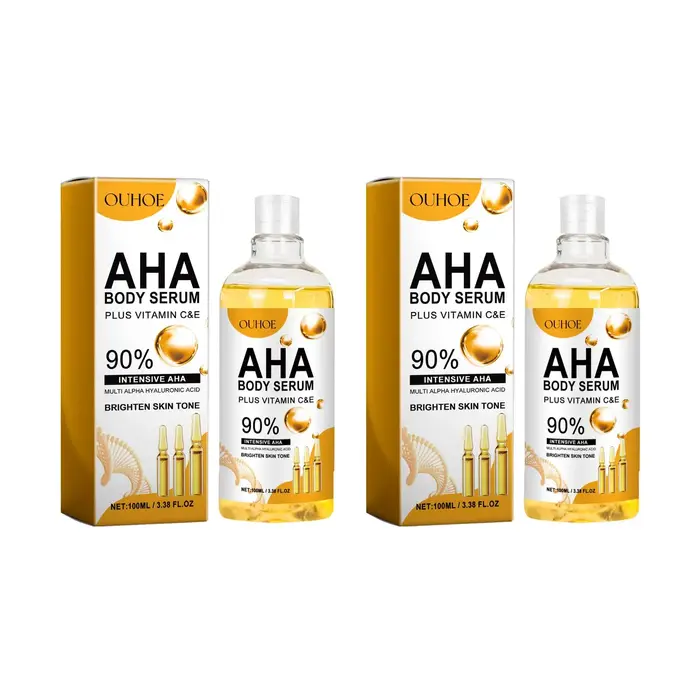 AHA sérum pour le corps hydratant éclaircissant taches gomme correcteur rétrécissement pores réparation éclaircir