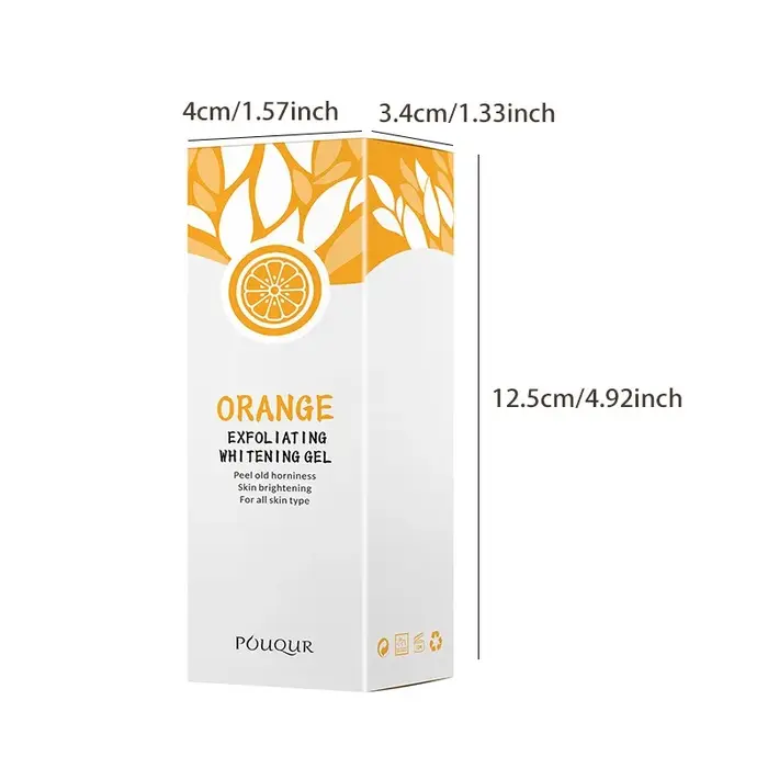 Gel exfoliant orange nettoyant pour le visage gommage pour tout le corps crème pour peau morte