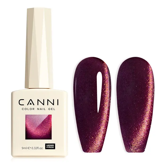 CANNI HEMA FREE TPO gratuit 9ml paillettes argent chat Gel magnétique vernis à ongles galaxie diaman
