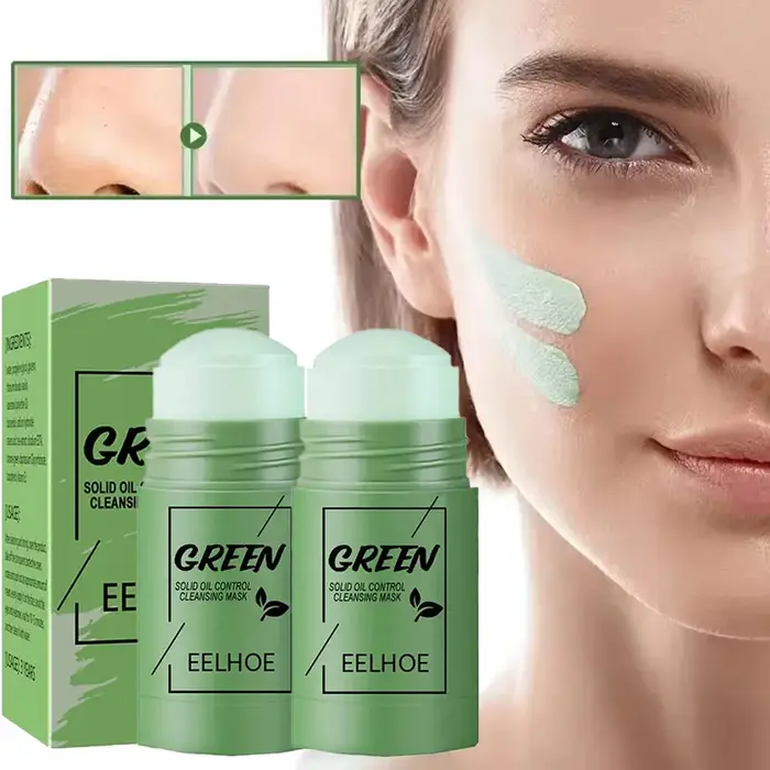 Masque de nettoyage du visage bâton de thé vert