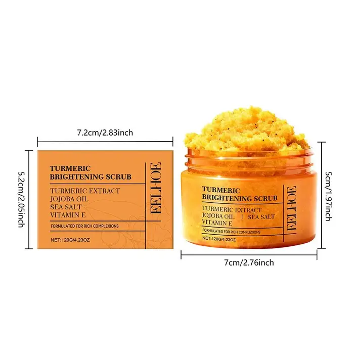 Gommage corporel au curcuma 120G 1/2/3PCS - Exfoliant entièrement naturel pour le corps
