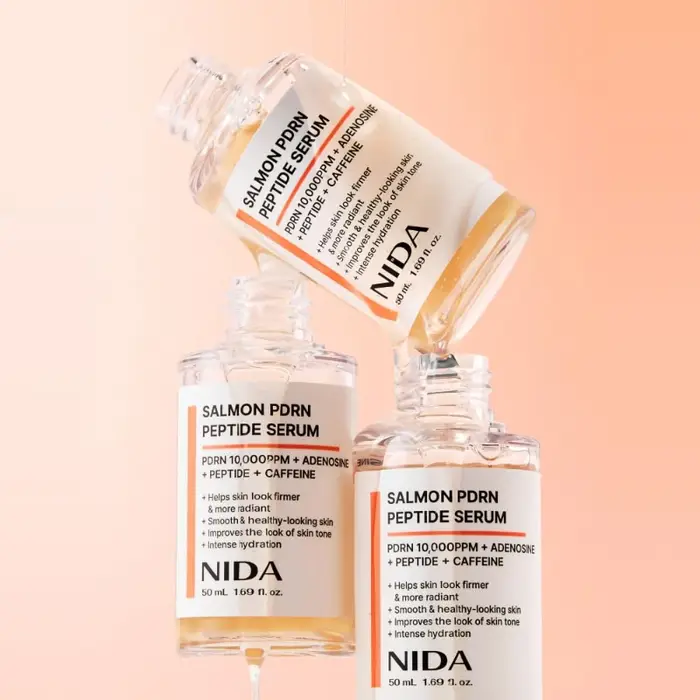 Sérum Peptidique PDRN au Saumon Hydratation Profonde Essence Hydratante pour la Peau Hydrate, Rend la Peau Claire, Lisse et Lumineuse Soin Apaisant