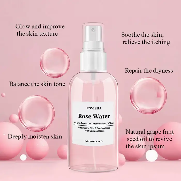 ENVISHA – eau de Rose pour le visage