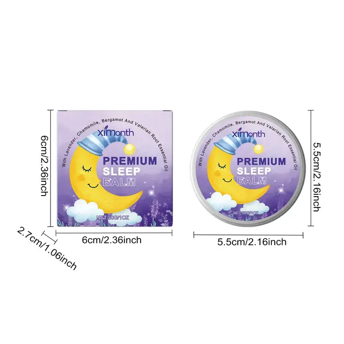 Baume de Sommeil Premium 30g – Formule Naturelle Lavande & Camomille