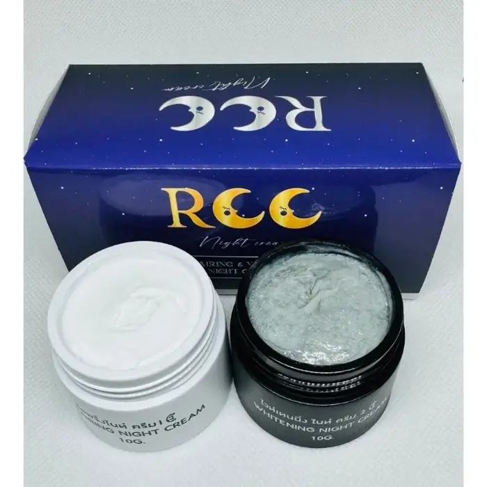 Crème de nuit double action RCC Thaïlande | Réparation de la peau et uniformisation du teint