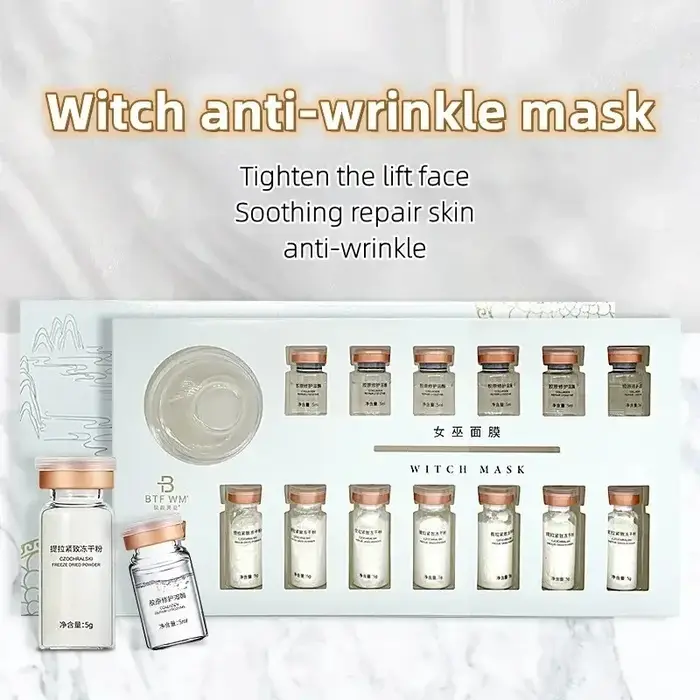 Masque facial au collagène à l'acide hyaluronique