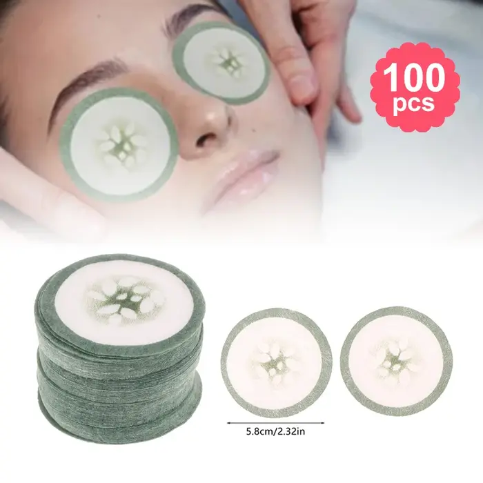 100 pièces tampon de nettoyage pour les yeux masque jetable gommage