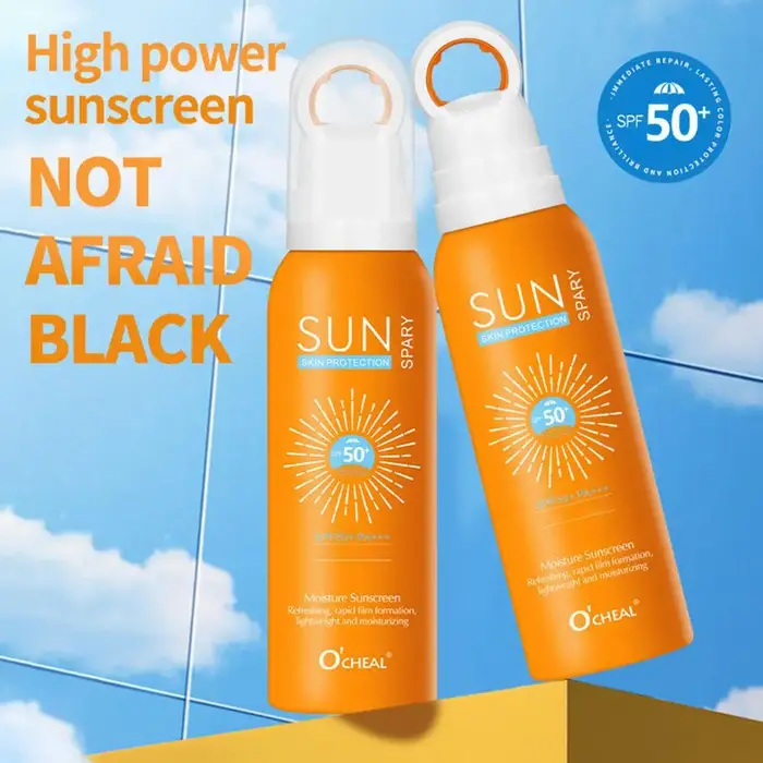 Spray solaire hydratant rafraîchissant avec SPF50+ PA+++