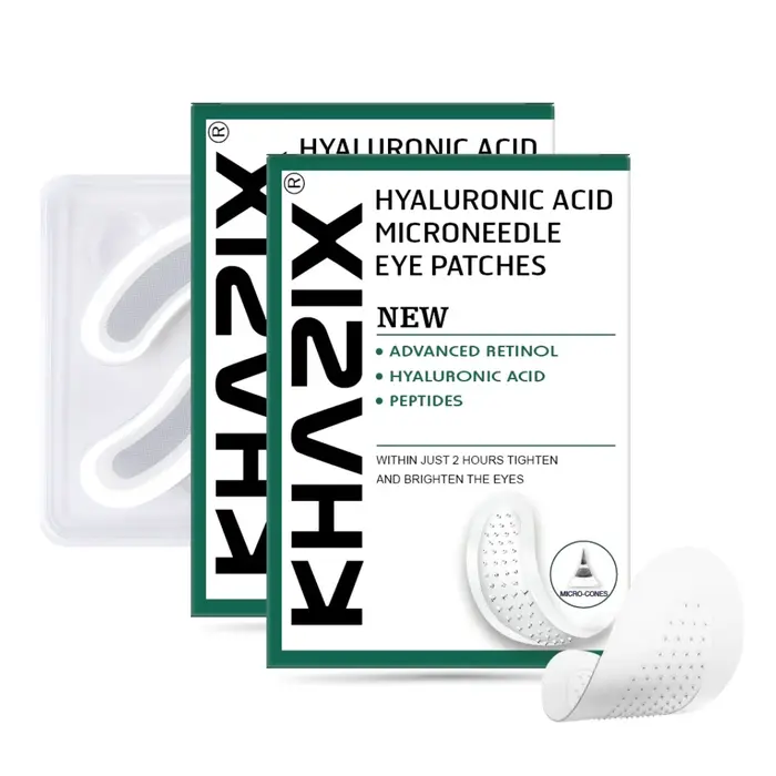 Patchs pour les yeux à micro-aiguilles au rétinol avec acide hyaluronique et peptides raffermissants