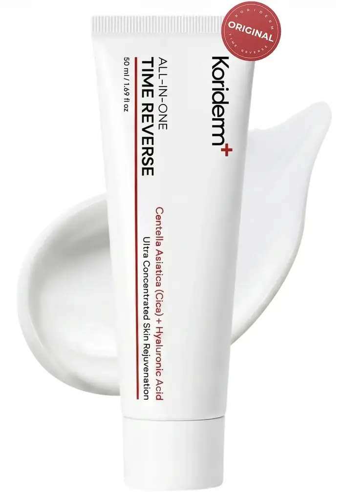 Crème Tout-en-un Anti-Âge Koriderm - Hydratation Profonde Cica+Acide Hyaluronique, Raffermissante et Liftante, Réduit les Rides, Hydratant Cutané