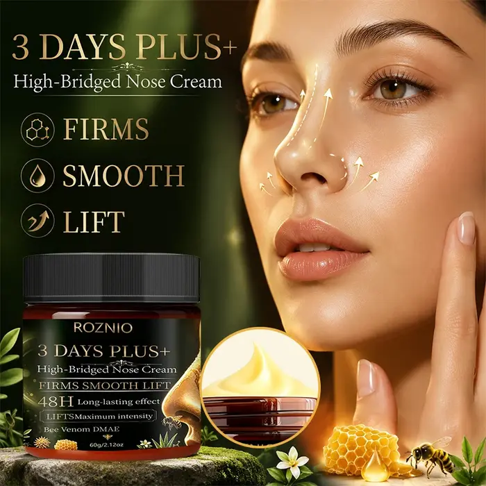 Crème raffermissante pour le nez à effet durable sur trois jours, resserre la peau du nez, atténue les ridules, lisse la texture du nez, effet longue durée pendant 48 heures, absorption rapide, non gr