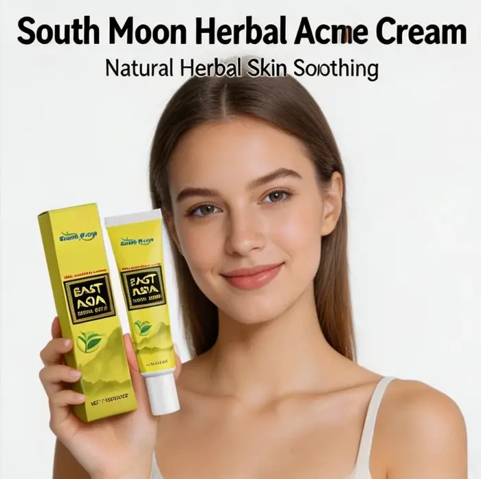 Crème Apaisante pour la Peau à Base de Plantes SOUTH MOON, Soin de la Barrière Cutanée pour Peaux Sè