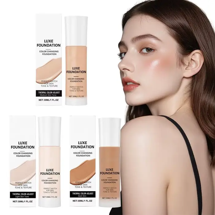 Fond de Teint Intelligent à Changement de Couleur pour Tous les Tons de Peau
