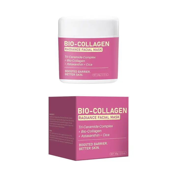 Masque facial Bio-Collagène Radiance - Masque liquide transformateur pour une peau de verre - Éclat