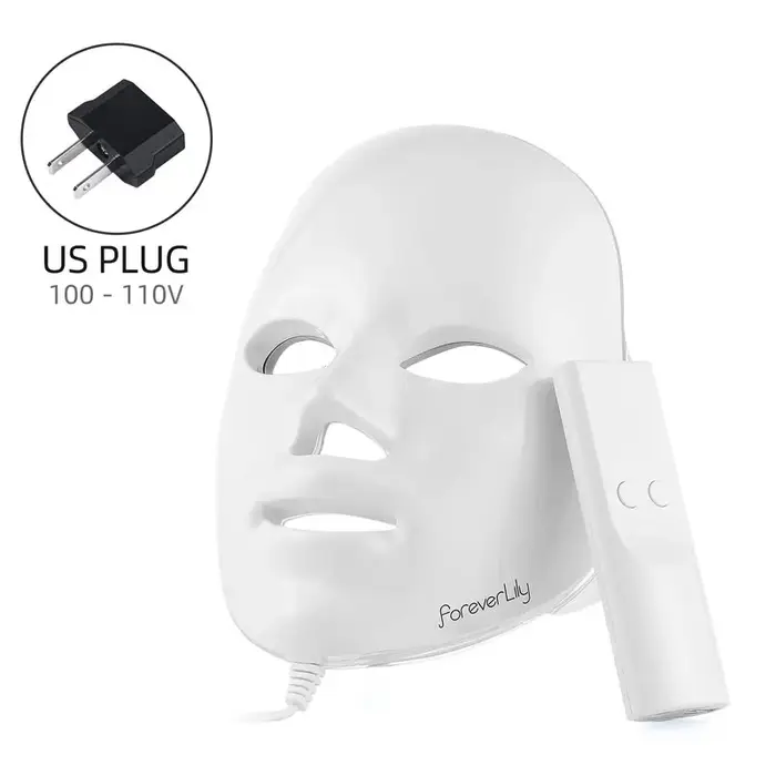 Masque facial LED 7 couleurs Masque facial à photons LED Masque de beauté pour le rajeunissement de 