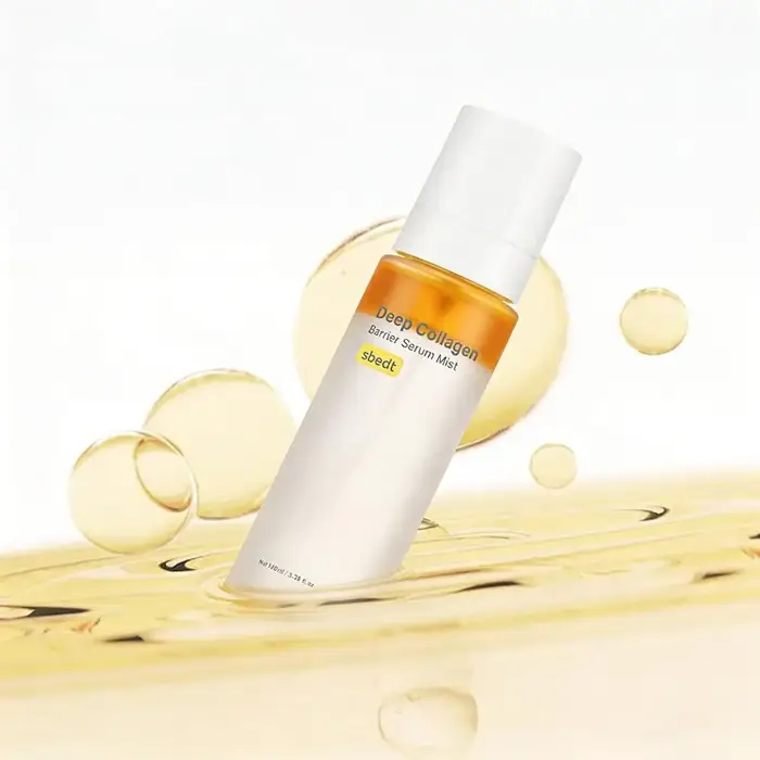 Sérum Brume Barrière de Collagène Profond Sbedt PDRN Ampoule Éclat Rose Vitamine Boostante Hydrate Nourrit Raffermit Illumine Adoucit la Peau