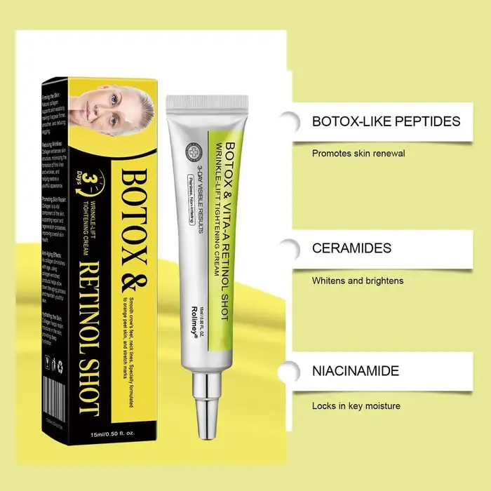 Crème raffermissante anti-rides et liftante Rolimey Vita-A au rétinol