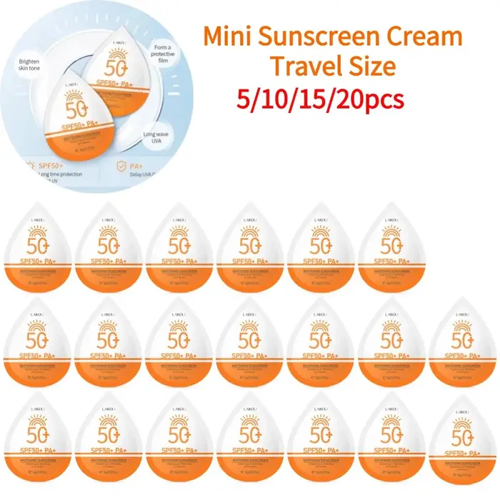 Mini crème solaire pour le visage