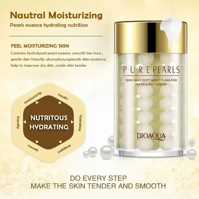 BIOAQUA Pure perle crème pour le visage hydratant peau raffermissant