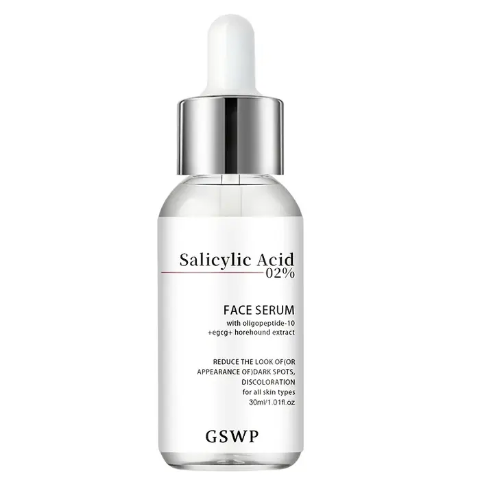 Sérum à l'acide salicylique GSWP, contenant des oligopeptides, procure une hydratation profonde pour