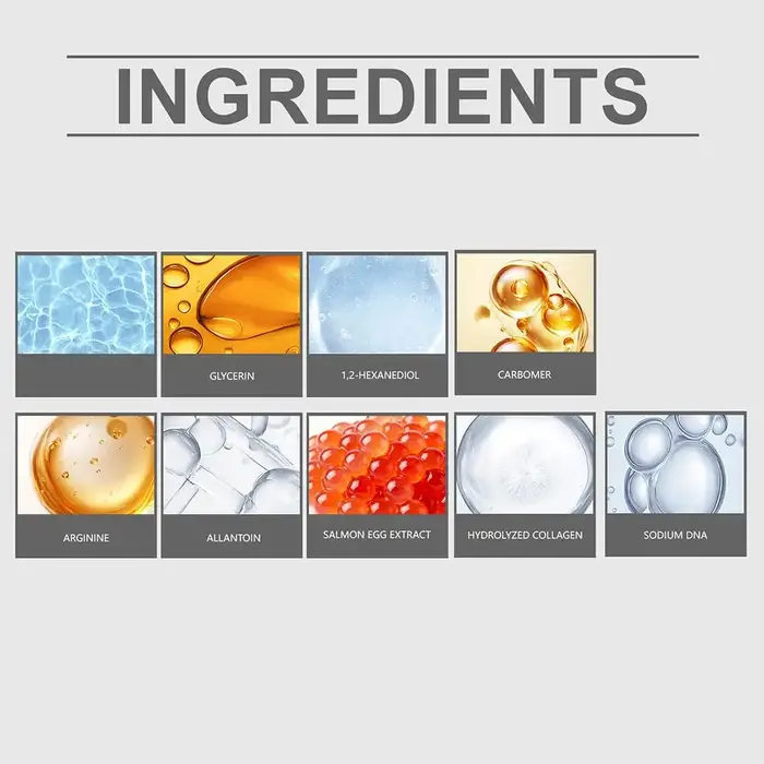 2/1pcs Sérum Ampoule Hydratant Visage ADN de Saumon, Essence PDRN Soin Quotidien Hydratation Profonde Peau Éclatante Apaisante