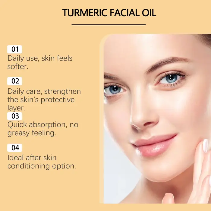 Huile essentielle de curcuma pour le visage