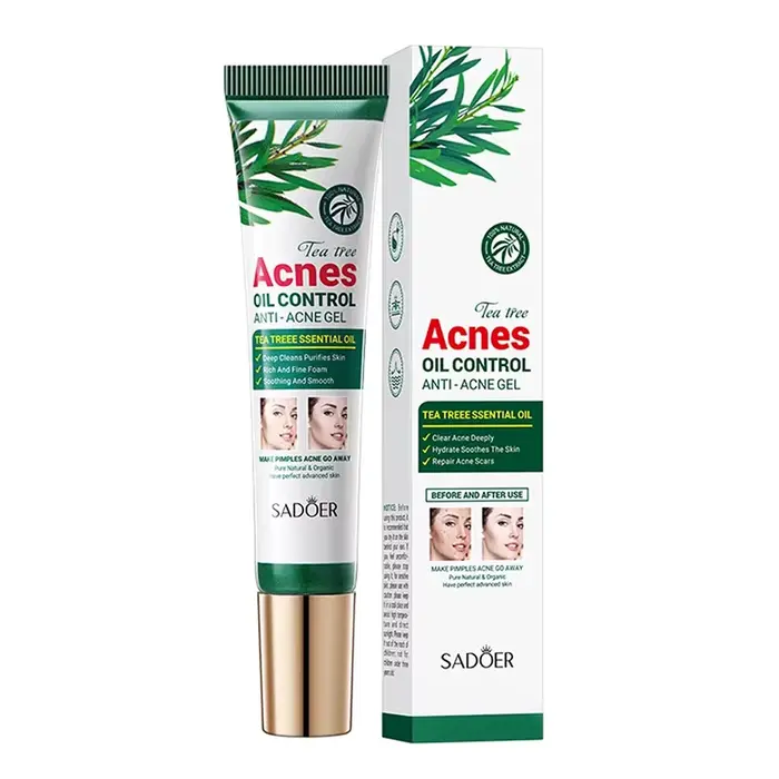 SADOER arbre à thé crème anti-acné soin du visage contrôle de l'huile