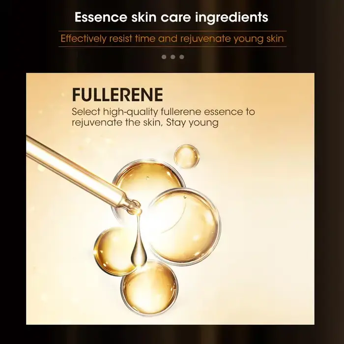Fullerène Placenta Capsule Essence visage éclaircir sérum hydratant nourrissant Anti-rides vitamine E acide hyaluronique soins de la peau