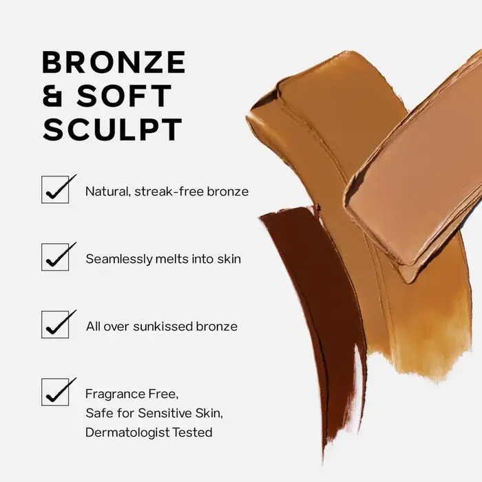 Saie Contouring Balm Teinte Cuivre Ancien – Crème de Contour Hydratante Naturelle Clean Beauty – Crème Sculptante Effet Ombre Stéréoscopique