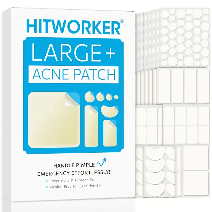 400 patchs anti-acné en hydrogel, adaptés à tous les types de peaux claires, usage quotidien et acce