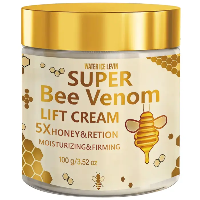 Crème Visage au Venin d'Abeille, Acide Hyaluronique, Niacinamide et Vitamine C – Hydratante Raffermi