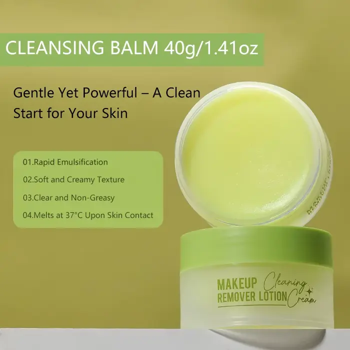 Crème démaquillante qui nettoie en profondeur le visage, les yeux et les lèvres avec une huile démaq