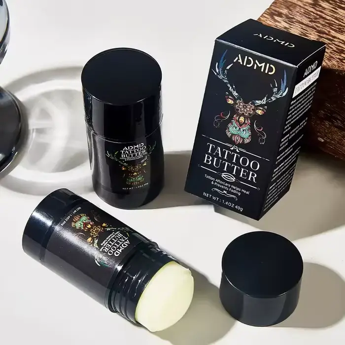 Crème de soin pour tatouage, baume nourrissant pour tatouage, stick pour une préservation durable de la couleur, pâte apaisante pour la peau tatouée