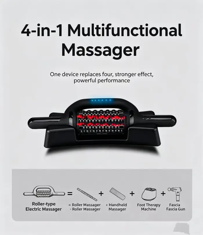 Masseur électrique à rouleaux