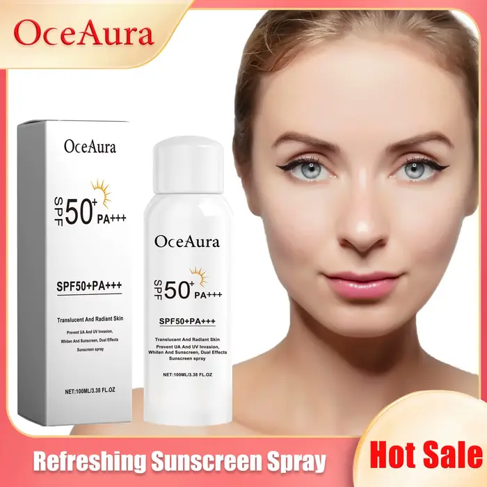 ReLabels-Spray solaire éventuelles F50, protection contre les rayons UV, hydratant, blanchissant, is