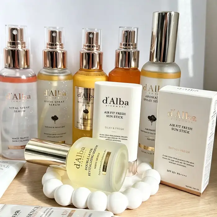 Crème solaire hydratante légère et rafraîchissante D'Alba UV Essence Waterfull SPF50+, douce et nourrissante, produits de soin de la peau