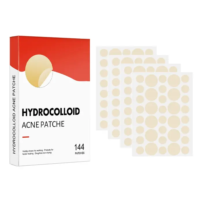 Lot de 144 patchs invisibles professionnels pour le soin de la peau du visage, absorbants et cicatri