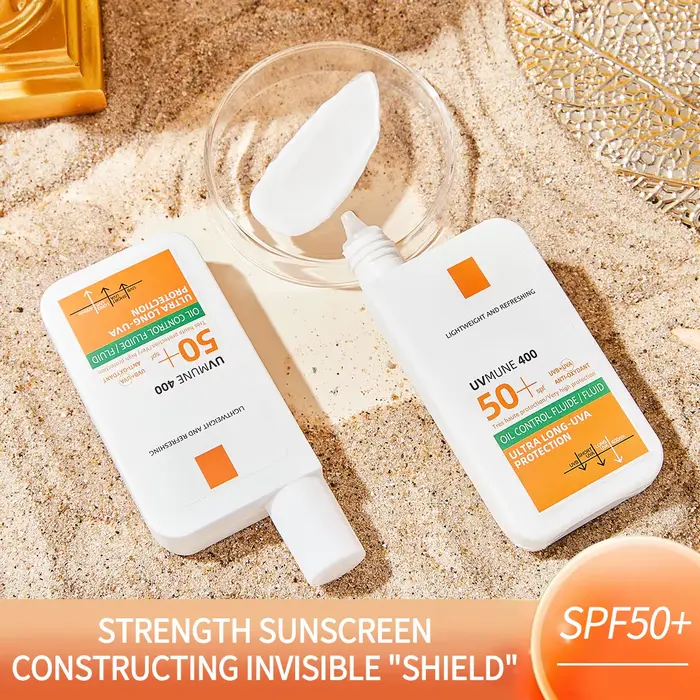 Crème solaire visage longue durée avec une protection UV élevée