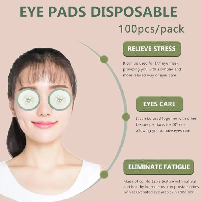 100 pièces tampon de nettoyage pour les yeux masque jetable gommage