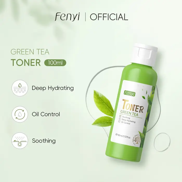 LAIKOU-Tonique hydratant pour le visage au thé vert, soins de la peau, contrôle du sébum, nourrissan