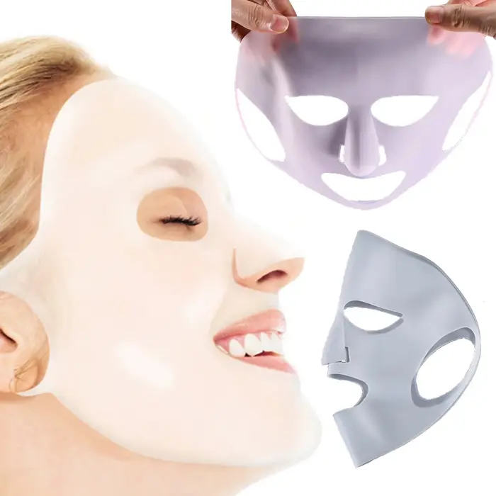Masque facial en silicone réutilisable