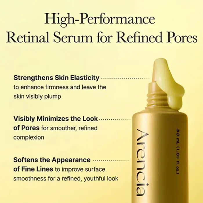 Crème hydratante pour le visage et les yeux Arencia Retinal Booster Shot 30ml avec complexe de rétinol à 2%