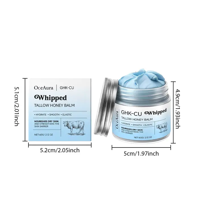 Baume à miel fouetté Tallow, hydratant en profondeur pour peau sèche et craquelée, beurre corporel N