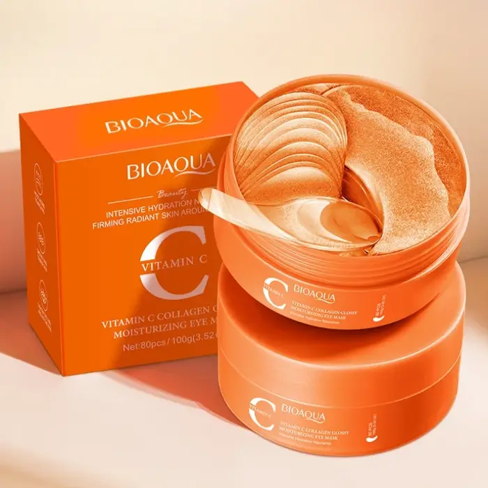 80 pièces masque pour les yeux hydratant au collagène de vitamine C