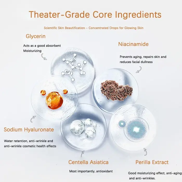Masque facial au collagène coréen à l'acide hyaluronique