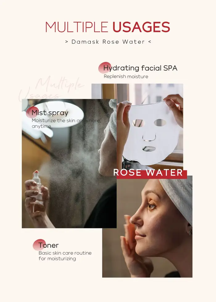 Hydrosol de Rose damassé