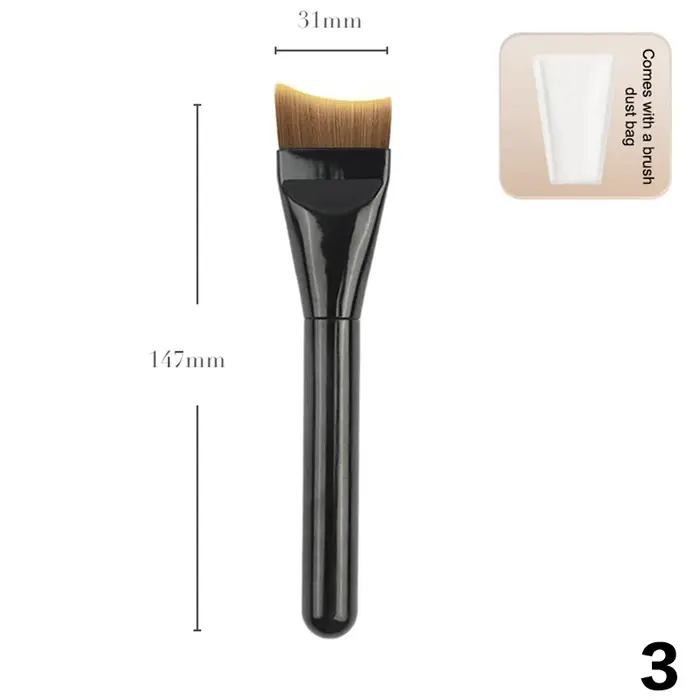 Pinceau de fond de teint Ultra fin, léger, pour Contour du visage, plat, mélange de fond de teint, c