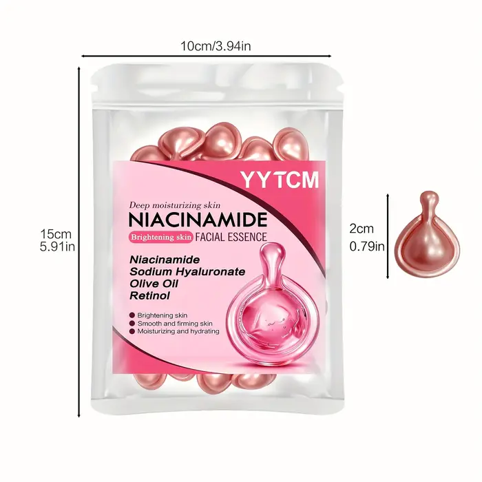 Capsules d'essence faciale à la niacinamide