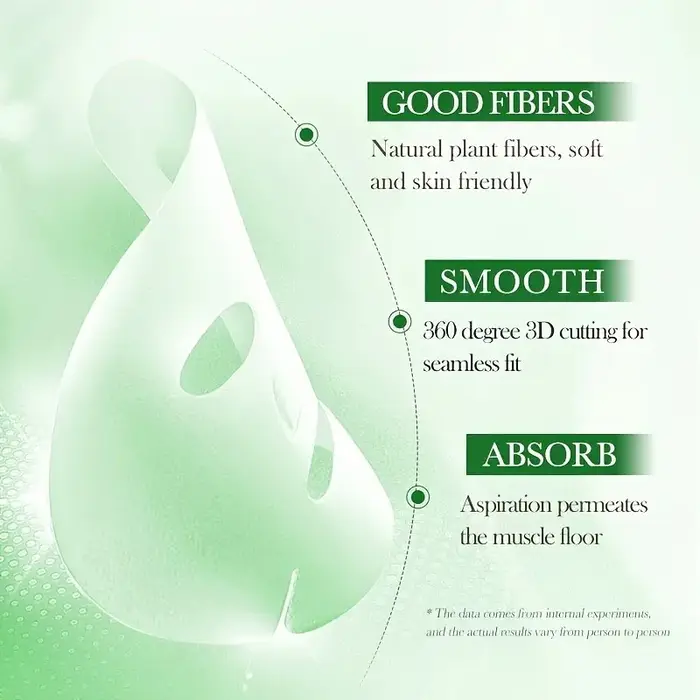 6 masques faciaux à l'aloe vera