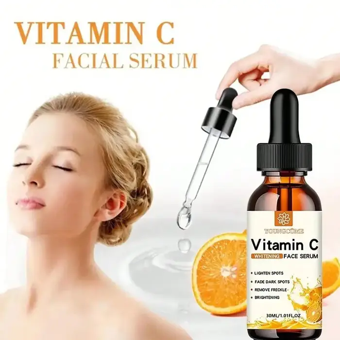 La vitamineC contient l'acide hyaluronique éclaircissant